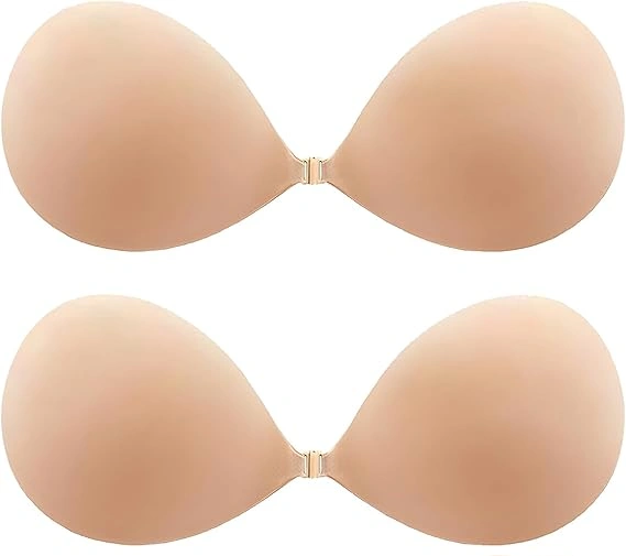 Spoon Shape Lifting Strapless Traceless Silicone Bra